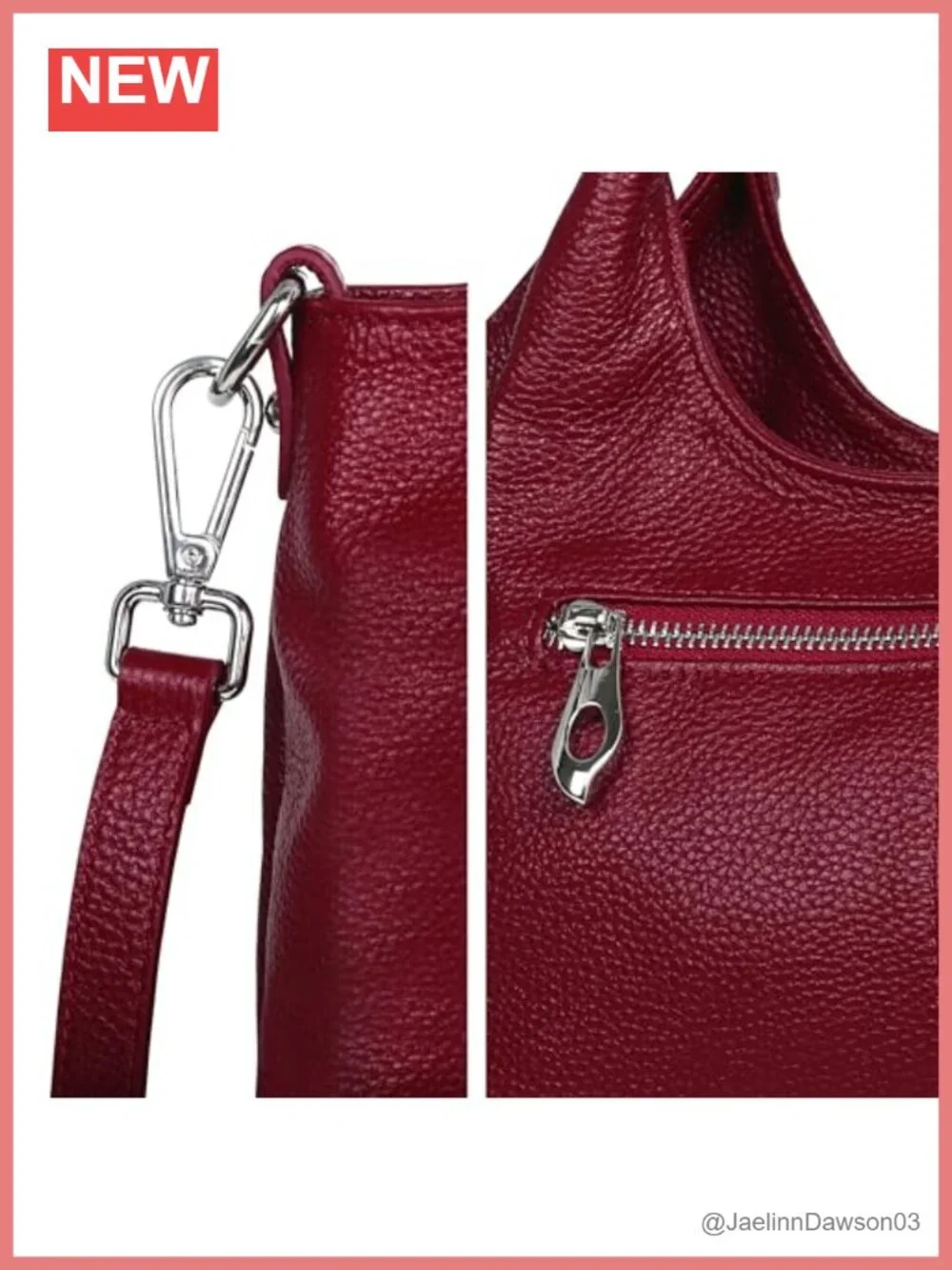 Genuine Leather Women's Satchel Bag Crossbody Shoulder Hobo Purse